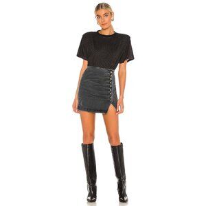 retrofete Willa Skirt Black Denim Wash